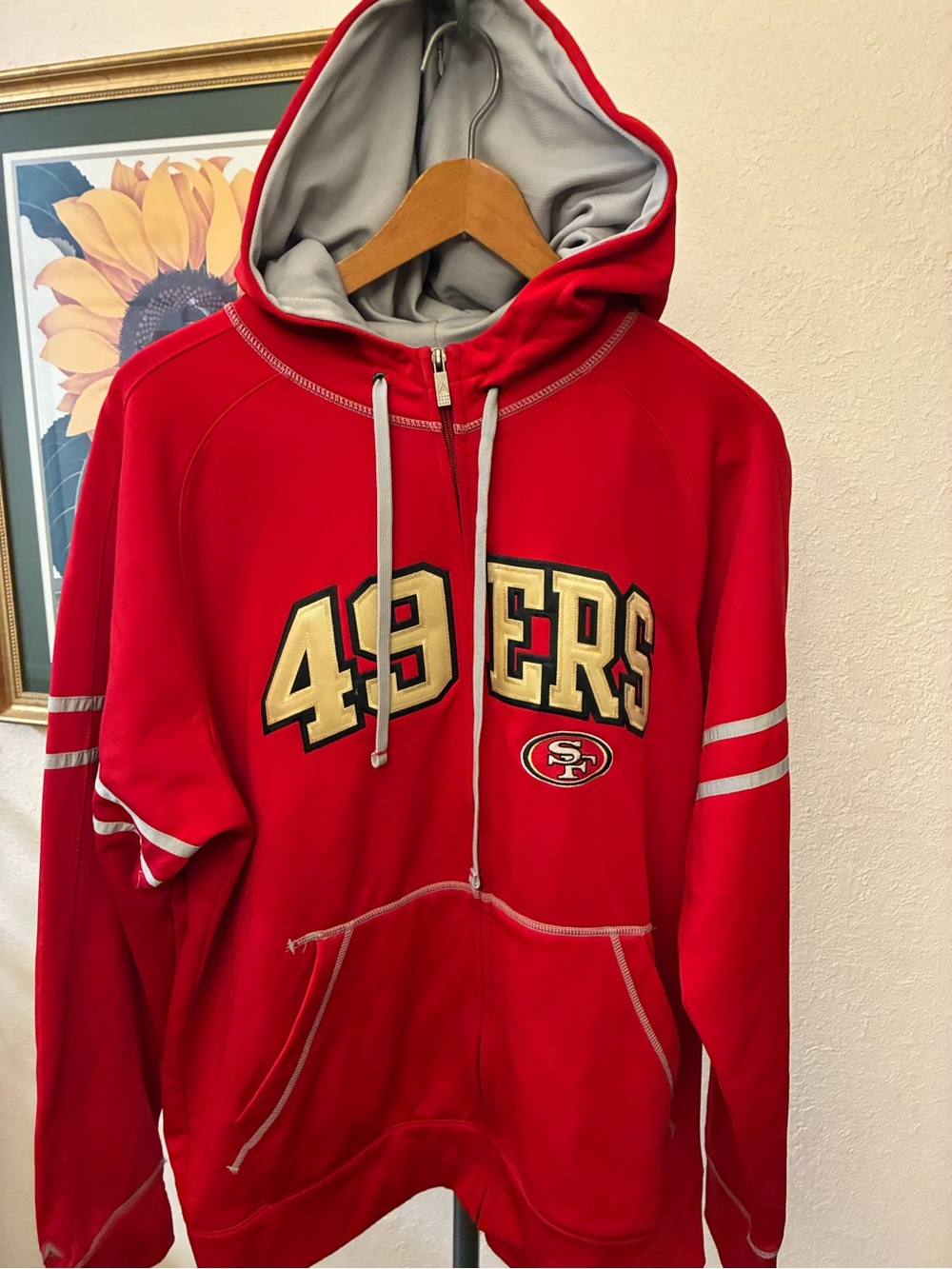 Antigua San Francisco 49ers Zip Up Hoodie